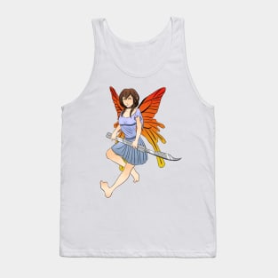 Butterfly Knife Tank Top